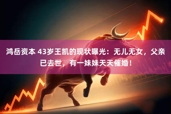 鸿岳资本 43岁王凯的现状曝光：无儿无女，父亲已去世，有一妹妹天天催婚！